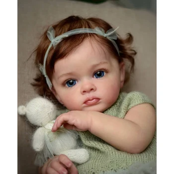60CM Reborn Bebek Tutti Yürümeye Başlayan Kız Genesis Boya Yüksek Kaliteli 3D Cilt Çoklu Katmanlar Boyama Görünür Damar doğum günü hediyesi