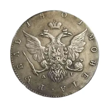 Rusya 1801 Ruble hatıra paraları Koleksiyonu Heykeli Adam Hatıra Ev Dekorasyon El Sanatları Hediye Masaüstü Süsler