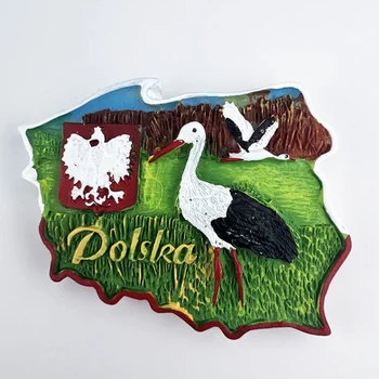 Polonya Lezzet Landmark Yapı Buzdolabı Mıknatısları turistik hediyelik El Sanatları buzdolabı mıknatısı Dekorasyon Ürünleri El Sanatları