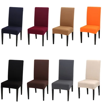 Anti-kirli sandalye kılıfı s Spandex Elastik sandalye kılıfı Düz Renk Yapışık Minimalist Otel Restoran Ev