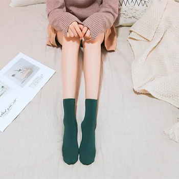 Sonbahar ve Kış Çorap vizon Kadife Kalın Termal Uyku Çorap Kadın Kalın Tüylü Kar Çorap Rahat skarpetki calcetines
