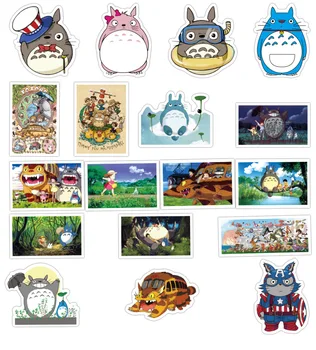 10/30/50 adet Totoro Anime Çıkartmalar Kawaii Ghibli Hayao Miyazaki Ruhların Kaçışı Prenses Mononoke KiKi Gitar laptop etiketi Çocuk için