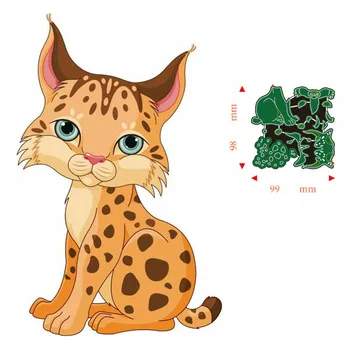 Metal kesme ölür hayvan misk kedisi DIY Scrapbooking kağıt kartları dekoratif el sanatları kabartma