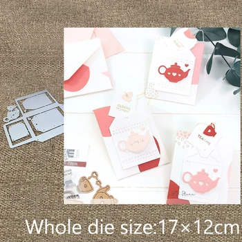XLDesıgn Zanaat Metal Kesme Ölür stencil kalıp Çay Fincanı zarf dekorasyon karalama defteri Albümü Kağıt Kart Craft Kabartma die keser