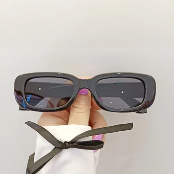 Dikdörtgen güneş gözlüğü Güneş Gözlüğü Çocuklar Çocuklar için UV 400 Koruma Küçük Gözlük Retro Kare çerçeve nostaljik araba Gözlük