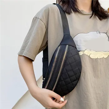 Moda kadın Bel Çantası Göğüs Çantası PU Deri Su Geçirmez fanny paketi Messenger omuz çantaları Çok Fonksiyonlu Bel Paketi