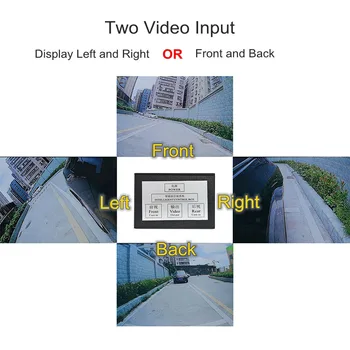 DIYKIT Araba park kamerası Video Kanalı Dönüştürücü Otomatik Anahtarı Ön / Yan / Dikiz Araba Kamera Video Kontrol Kutusu Manuel