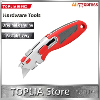 TOPLIA Maket Bıçağı KS010007 Çok Fonksiyonlu Ağır SK5 Güçlü Kesim El Yapımı Bıçak