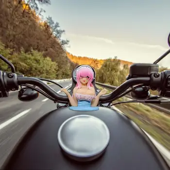 Yeni Sallayarak Göğüs Kız Araba Dashboard Süs Seksi Sevimli Anime Bebek Tombul Araba İç Şekli Motosiklet Aksesuarları Dekorasyon