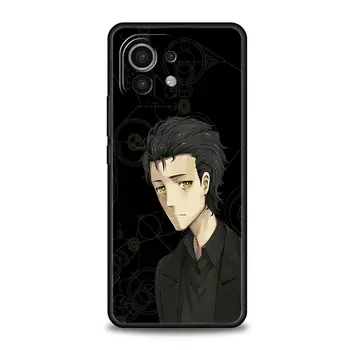 Steins Kapısı Anime telefon kılıfı İçin Xiaomi Poco X3 NFC M3 F3 M4 X4 mi Not 12 10 Lite 11 10T 11T 11X Pro 5G 9T 11i Yumuşak Siyah Kapak
