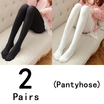 2/3 Pairs Renkli Kadife Çorap Külotlu Kadın çorap naylon moda Elastik rahat Yoga Şeker Renk yumuşak diz yüksek