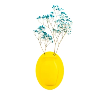 Sihirli silikon yapışkan vazo çiçek bitki duvar asmak konteyner şişe depolama dekor