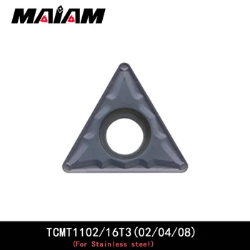 TCMT üçgen oluk açma ucu TCMT1102 TCMT110202 TCMT110204 TCMT110208 TCMT16T3 TCMT16T304 TCMT16T308 MP eklemek için Paslanmaz