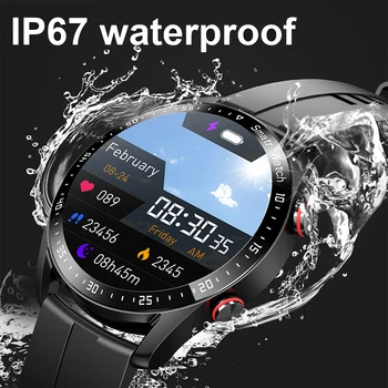 2022 Yeni EKG + PPG AMOLED Ekran akıllı bluetooth saat Çağrı Müzik çalar Adam İzle Spor Su Geçirmez Lüks Smartwatch Erkekler İçin + hediye