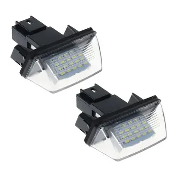 Plaka İşık 18 LED lisans belgesi etiket Numarası Lambası Peugeot 206 207 307 308 406 Citroen C3/C4/C5 / C6 08-15