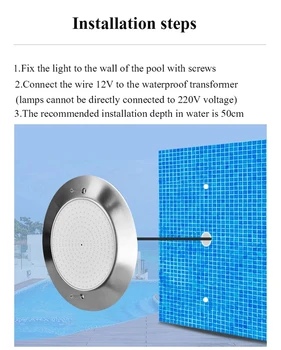 RGB sualtı ışıkları 12V IP68 LED Yüzme havuz ışığı 12W 18W 25W 35W mobil uygulama kontrol Havuzu Parti Dekorasyon Çeşme LampLED