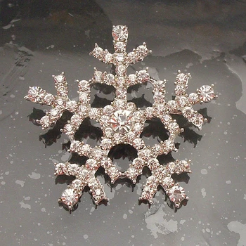 Kar tanesi Yeni Kış Moda Parlak Rhinestone Sıcak Kar Tanesi Twinkle Broş Pin noel hediyesi İçin Yıldız Takı, ürün No. Model NUMARASI.: MRH326