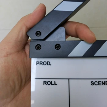 Stüdyo Kamera Fotoğraf Video Akrilik Küçük Fıçı Tahtası Kuru Silme Direktörü Film Film Klaket Kurulu Kayrak (6. 3x5. 5