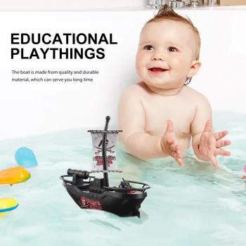 Elektrikli Korsan Tekne Modeli Oyuncak Korsan Gemisi Oyuncak Çocuk Banyo Oyuncak Koleksiyon Oyuncaklar Dekorasyon doğum günü hediyesi