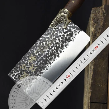 Doğrama çift bıçaklı longquan mutfak bıçağı mutfak bıçağı ev doğrama bıçağı doğrama tavuk ördek balık bıçağı