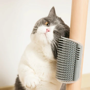 Pet Tarak Çıkarılabilir Kedi Köşe Tırmalama Sürtünme Fırça Pet Epilasyon Masaj Tarak Pet Bakım Temizlik Malzemeleri