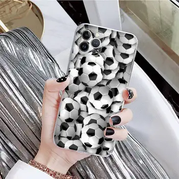 Futbol Futbol Telefon Kılıfı İçin iPhone 8 7 6 6S Artı X SE 2020 XR XS 14 11 12 13 Mini Pro Max Mobil Durumda