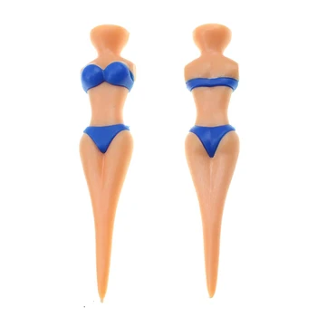 5 Adet yenilik seksi Bayan Bikini kız Golf Tees plastik malzemeleri sürücü aksesuarları için