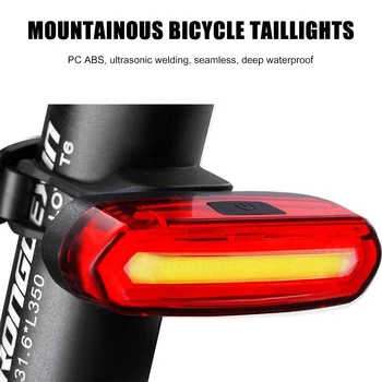 200 LM bisiklet arka Lambası su geçirmez Sürme arka ışık Led Usb Şarj edilebilir dağ bisikleti bisiklet ışık kuyruk lambası bisiklet lamba ışığı