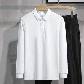 2022 yeni Kişiselleştirilmiş Özelleştirmek erkekler POLO GÖMLEK uzun kollu reklam gömlek A1333 beyaz gri lacivert siyah pamuk polyester