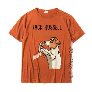 Jack Russell Terrier Anne Sevimli Köpek Anne Komik Kadın T-Shirt Baskılı Tees Pamuk erkek Tişörtleri Baskılı Özel