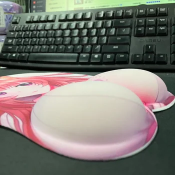 Yaratıcı 3d silikon fare altlığı Animasyon Seksi Meme El Mouse Pad Ofis Ev Oyun Yükseltilmiş anime fare altlığı Kawaii Mouse Pad