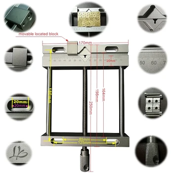 CNC Oyma Makinesi Paralel çene Yardımcısı Hassas düz maşa için Özel Marka Oyma ve Oyuk Kabartma